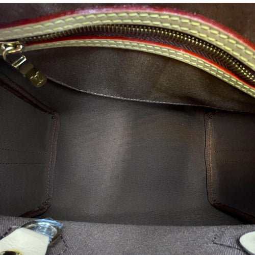 Speedy Bandouliere Monogram Brown Top Handle Bag in Monogram Coated Canvas Gold hardware