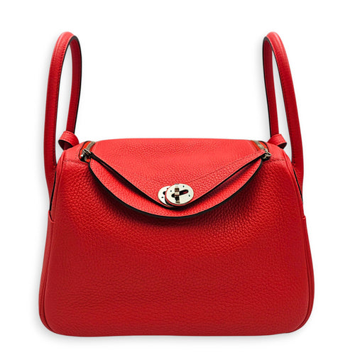 Lindy 26 Rouge Pivoine in Clemence Palladium hardware