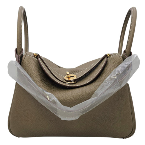Lindy 26 Etoupe in Clemence Gold hardware
