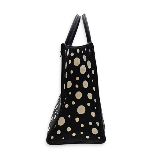 OnTheGo LV x YK MM Black Tote Bag in Monogram Empreinte Leather Silver hardware