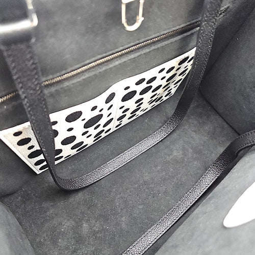 OnTheGo LV x YK MM Black Tote Bag in Monogram Empreinte Leather Silver hardware