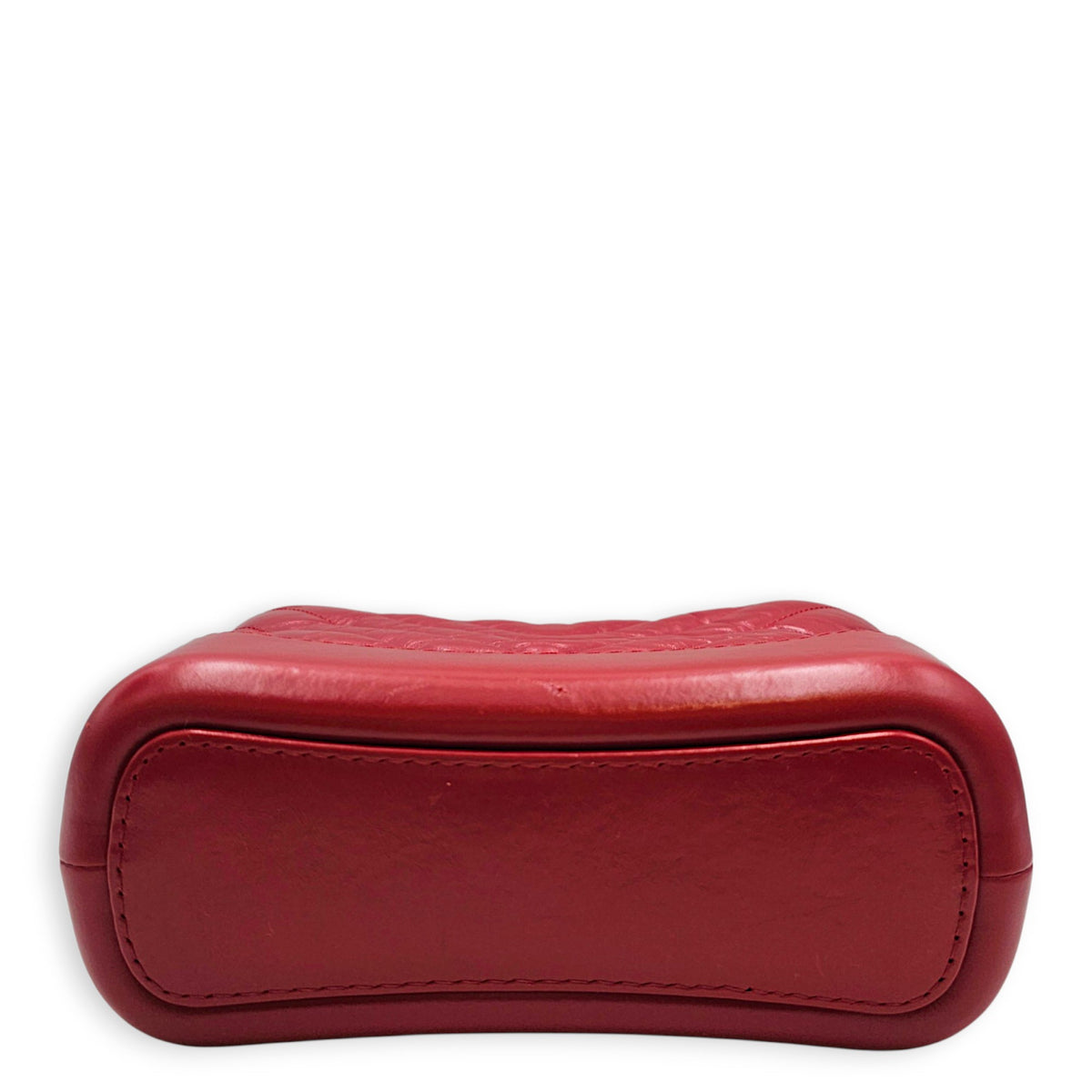 Gabrielle Small Red Shoulder Bag in Calfskin Mixed hardware