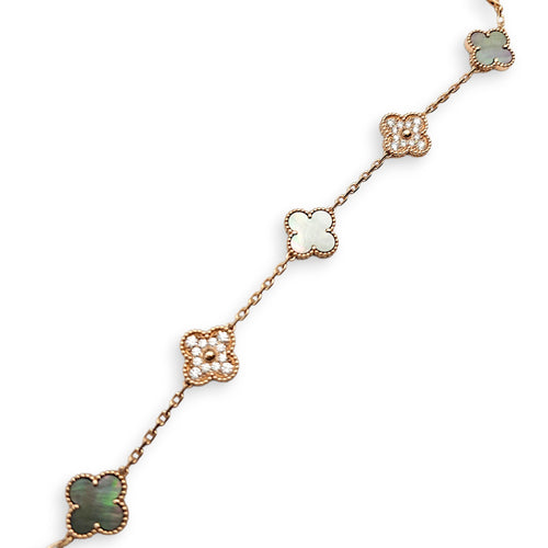 Vintage Alhambra Bracelet, 5 Motifs Bracelet in Grey