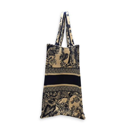 Book Tote Medium Navy Blue Tote Bag in Canvas