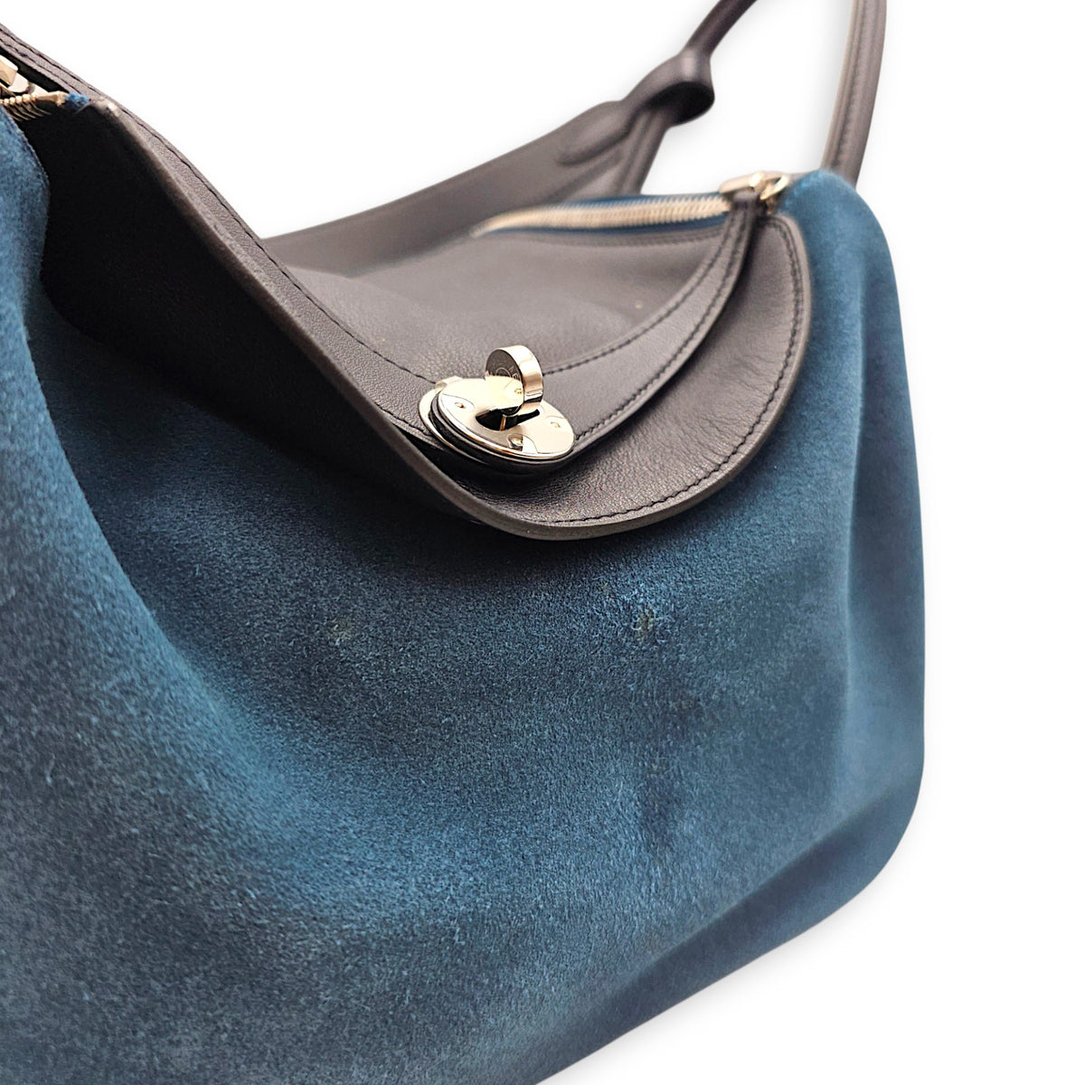 Lindy 30 Blue Nuit in Grizzly Palladium hardware
