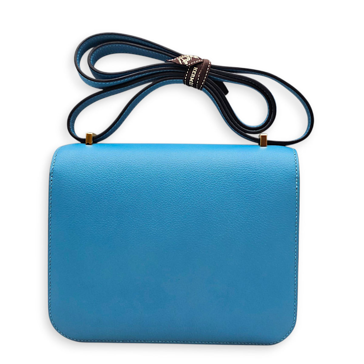 Constance 18 Bleu du Nord in Evercolor Gold hardware