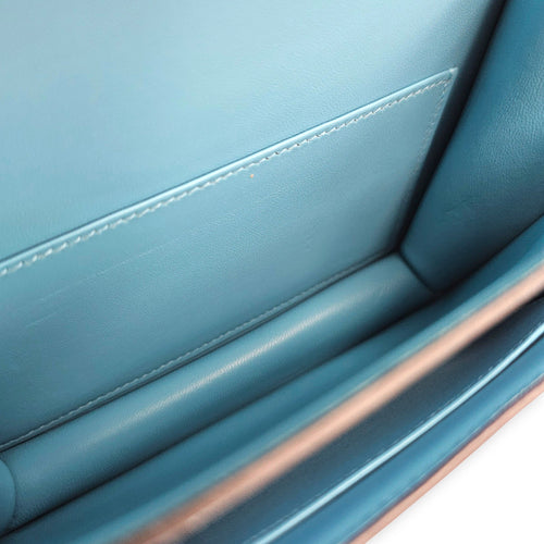 Constance 18 Bleu du Nord in Evercolor Gold hardware