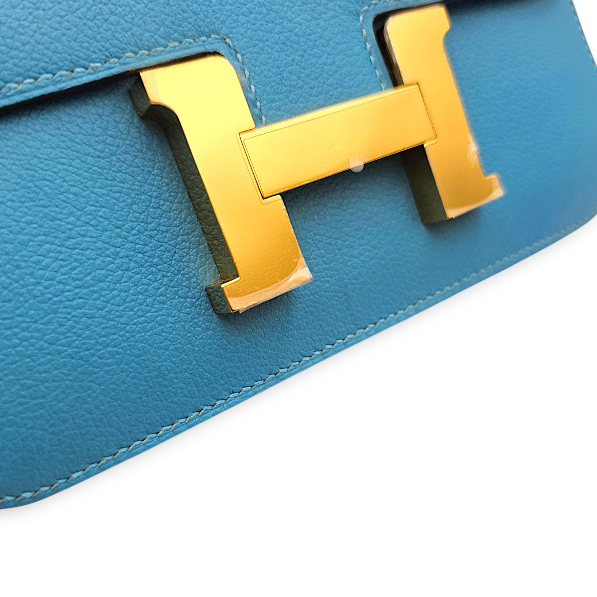 Constance 18 Bleu du Nord in Evercolor Gold hardware