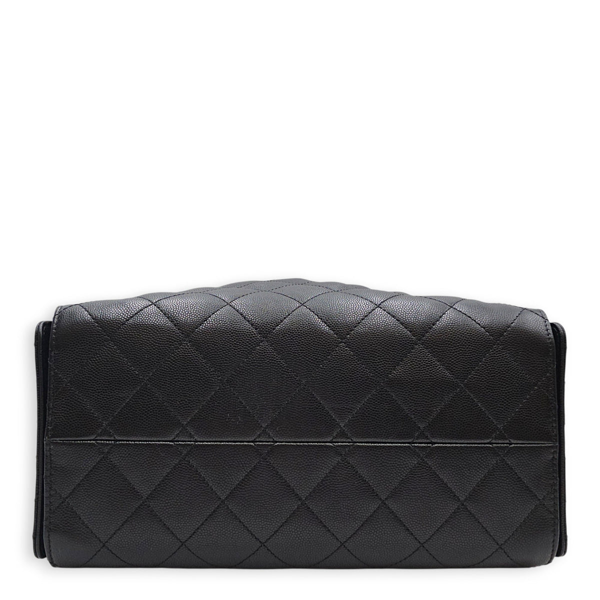 C25 Small Black Tote Bag in Caviar Leather Gold hardware