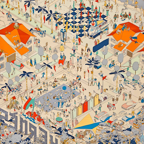 Hermes On The Beach Scarf 90 Multi Scarf