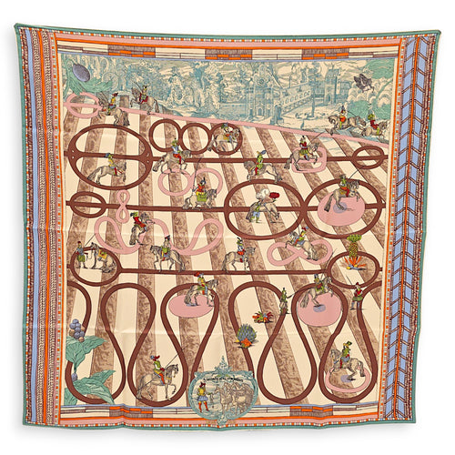 Passades et Serpentines Double Face Scarf 90 Multi Scarf