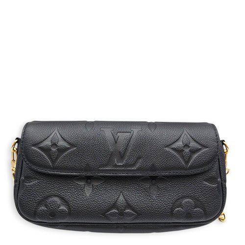 Ivy Black Wallet On Chain in Monogram Empreinte Leather Gold hardware