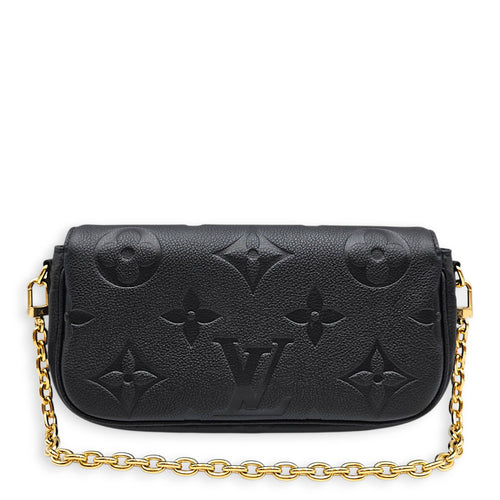 Ivy Black Wallet On Chain in Monogram Empreinte Leather Gold hardware