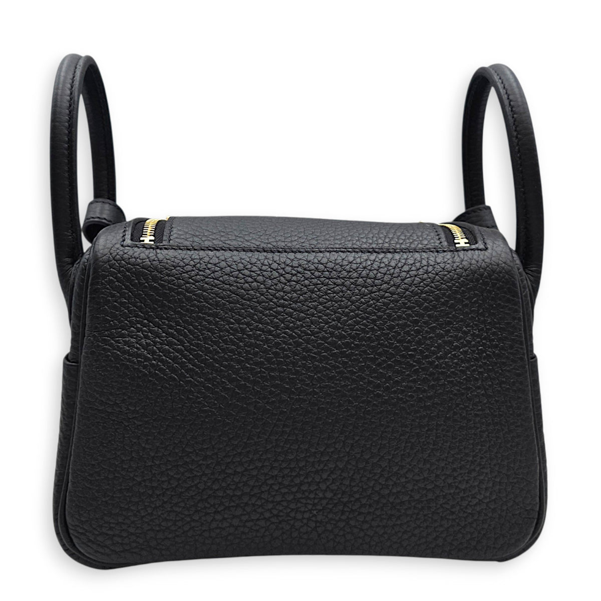 Lindy II Mini Noir in Clemence Gold hardware