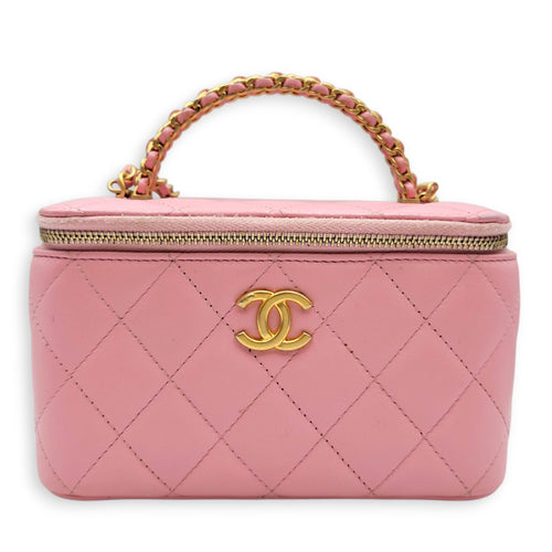 Vanity Pink Vanity Bag in Calfskin Gold hardware