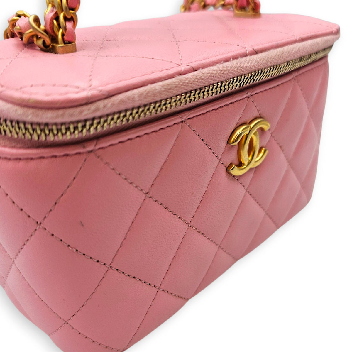 Vanity Pink Vanity Bag in Calfskin Gold hardware