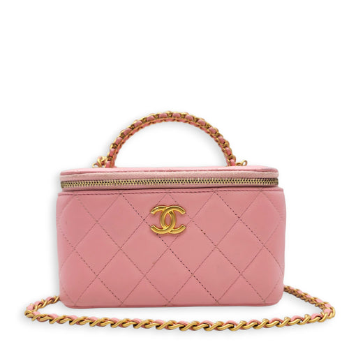 Vanity Pink Vanity Bag in Calfskin Gold hardware