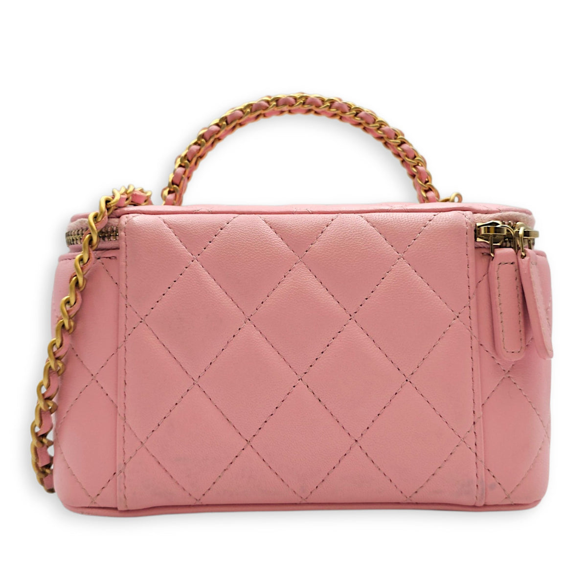 Vanity Pink Vanity Bag in Calfskin Gold hardware