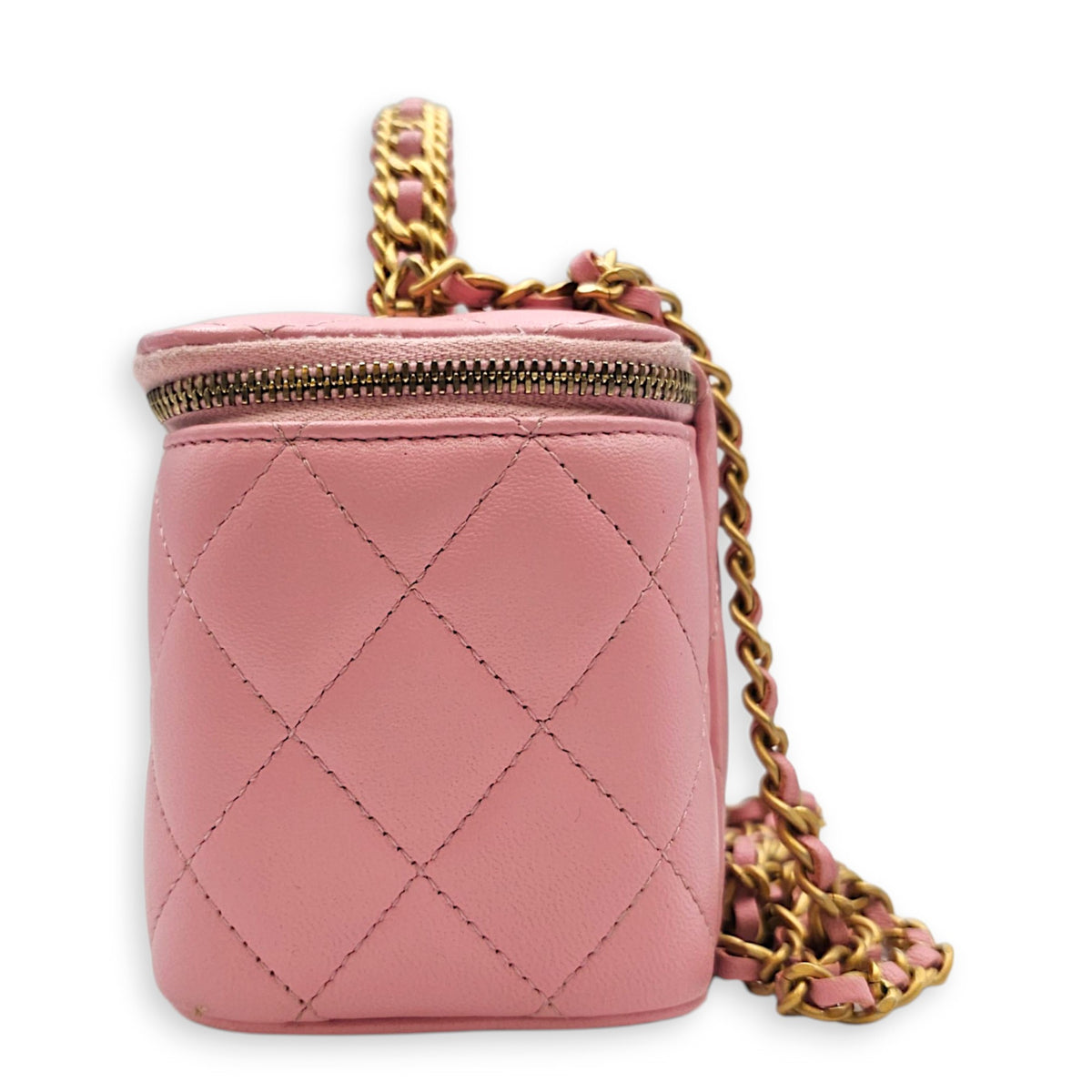 Vanity Pink Vanity Bag in Calfskin Gold hardware