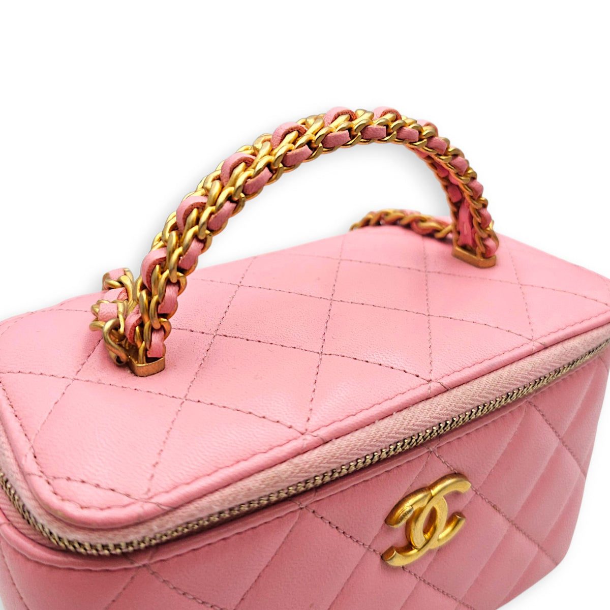 Vanity Pink Vanity Bag in Calfskin Gold hardware