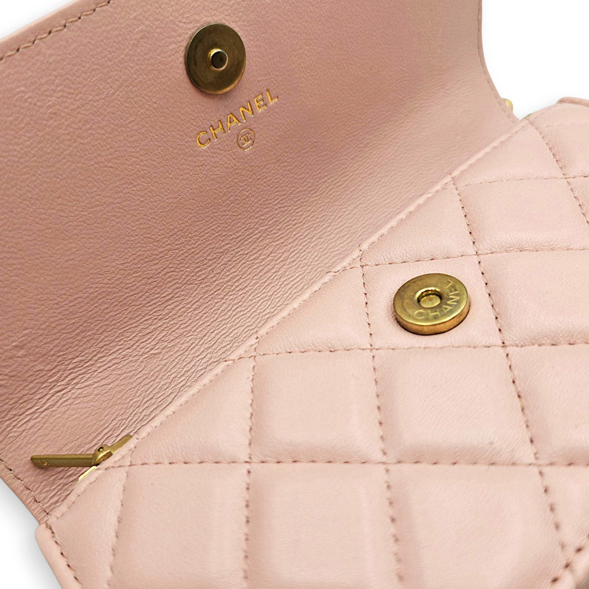 O-Phone with Chain  Pink Crossbody Bag in Calfskin Gold hardware