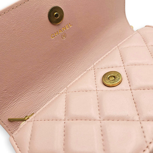 O-Phone with Chain  Pink Crossbody Bag in Calfskin Gold hardware
