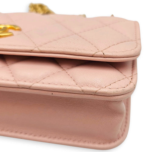 O-Phone with Chain  Pink Crossbody Bag in Calfskin Gold hardware