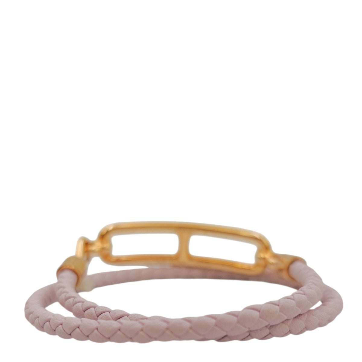 Roulis Double Tour Bracelet. Sz: T2 Mauve Pale Bracelet in Swift Rose Gold hardware