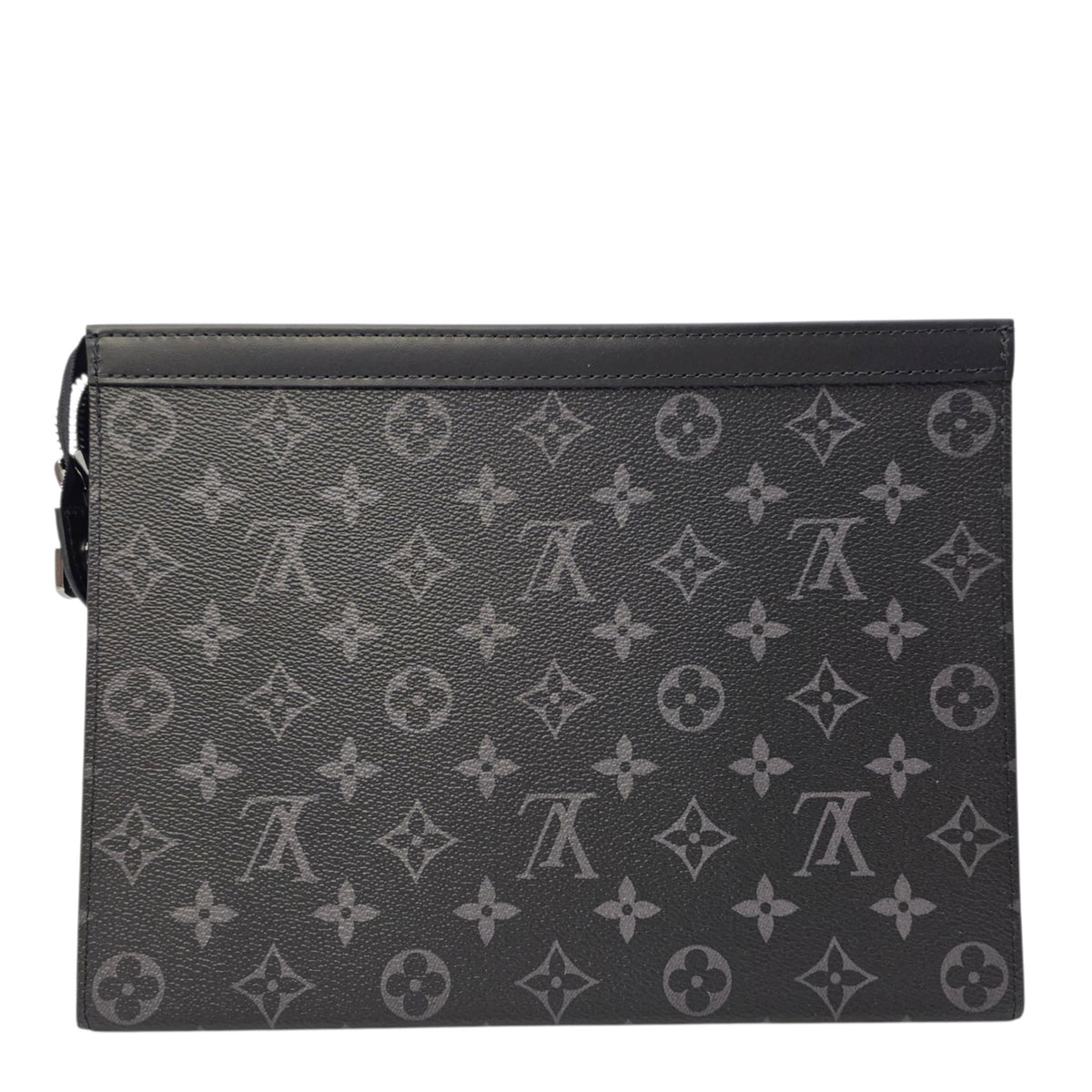 Voyage MM Monogram Eclipse Pouch in Coated Canvas Silver hardware