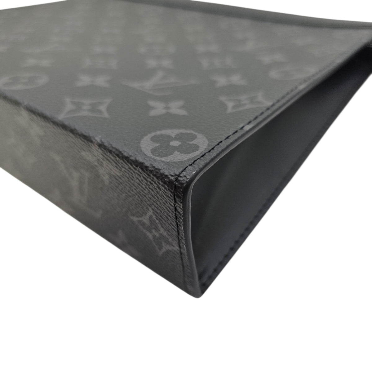 Voyage MM Monogram Eclipse Pouch in Coated Canvas Silver hardware