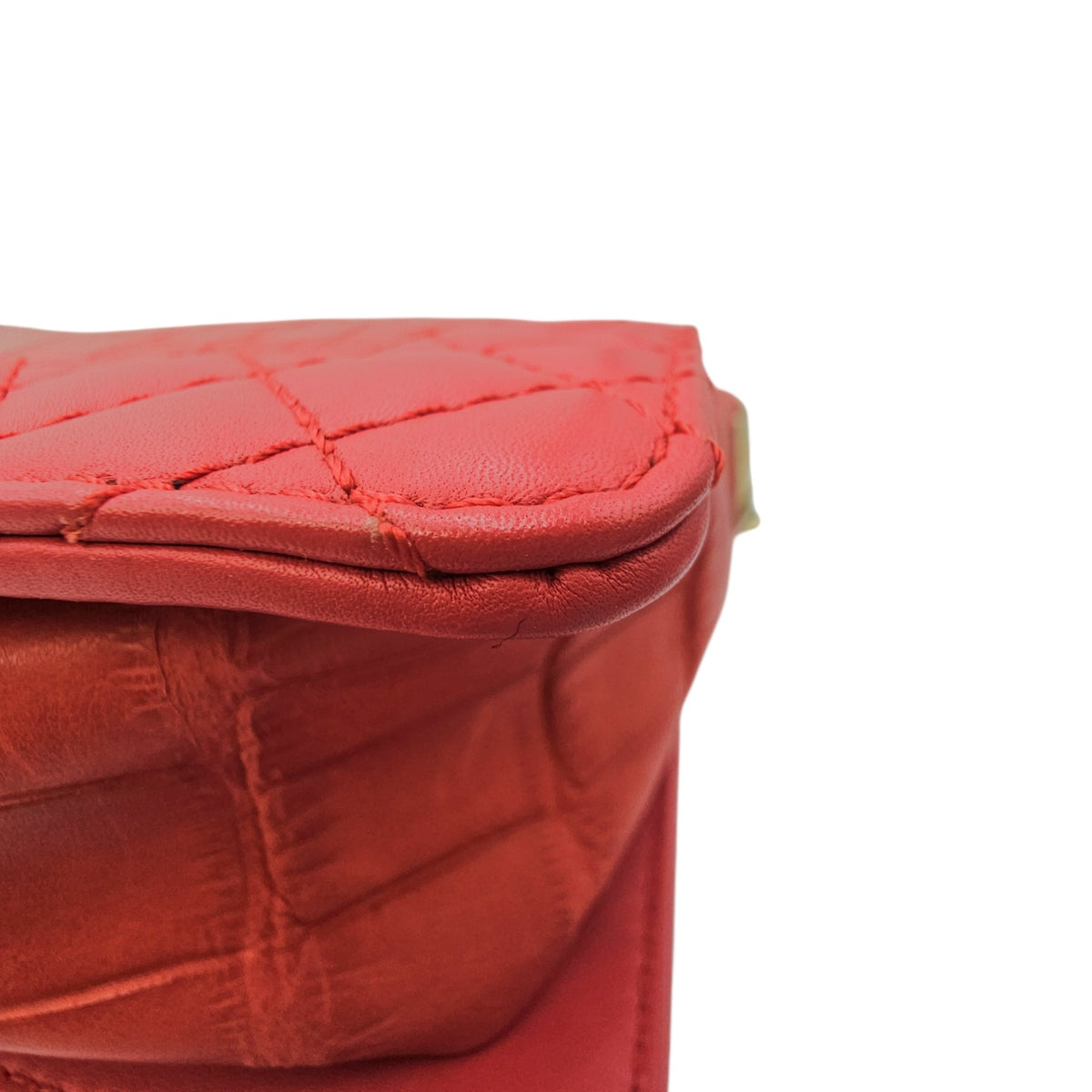 Boy Large Red Shoulder Bag Gold hardware