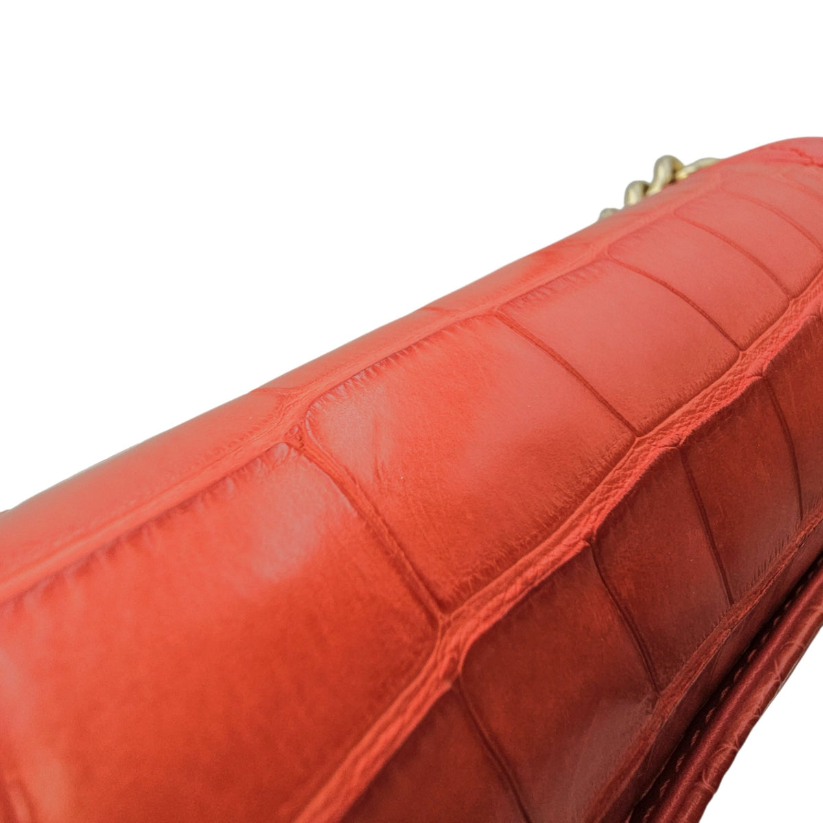 Boy Large Red Shoulder Bag Gold hardware