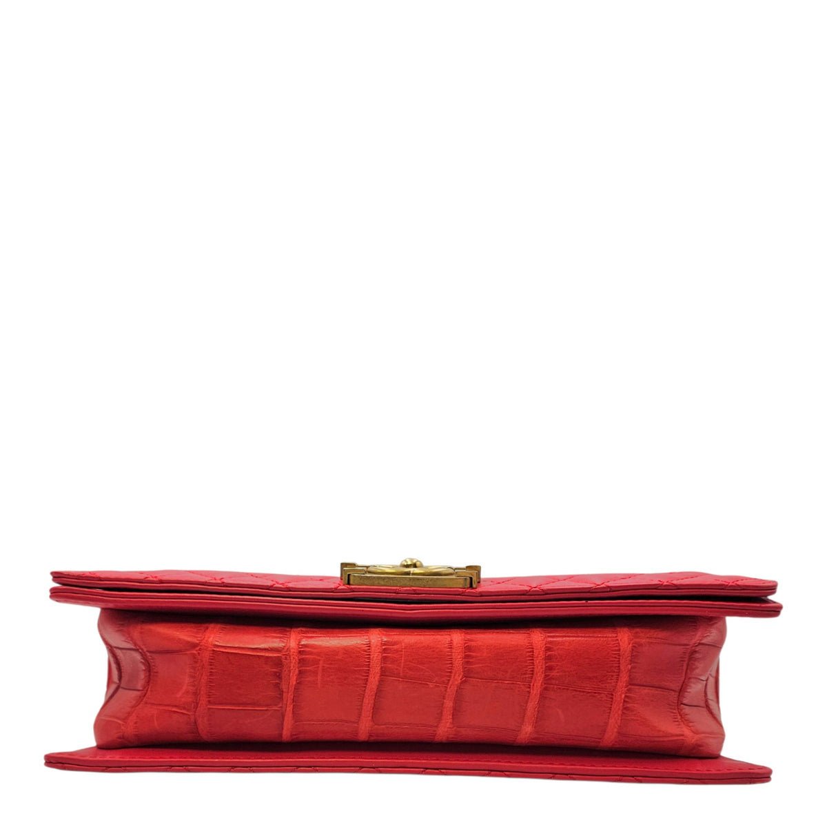 Boy Large Red Shoulder Bag Gold hardware