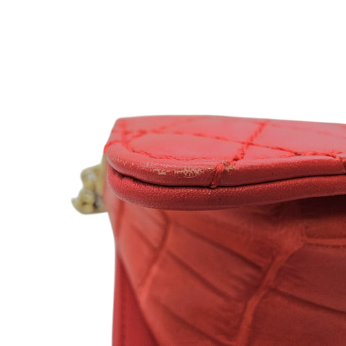 Boy Large Red Shoulder Bag Gold hardware