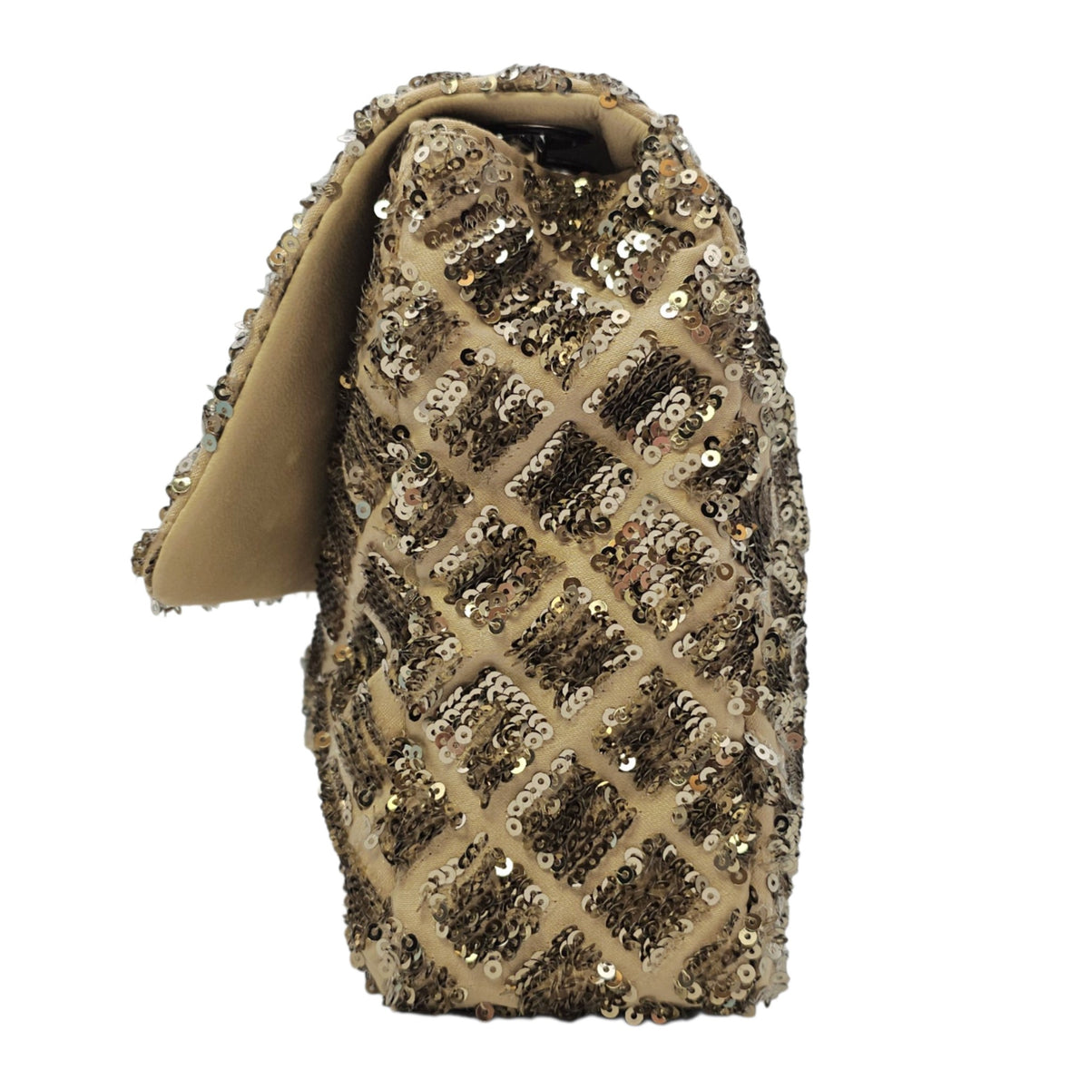 Classic 24 Gold Shoulder Bag in Sequins Silver hardware