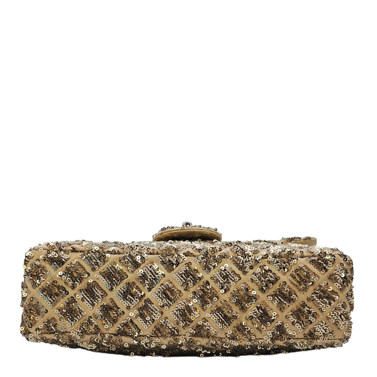 Classic 24 Gold Shoulder Bag in Sequins Silver hardware