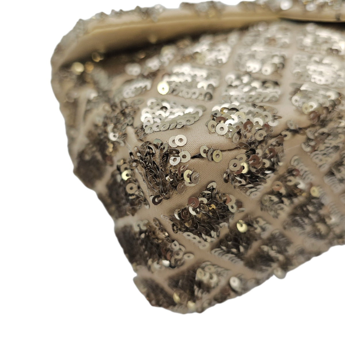 Classic 24 Gold Shoulder Bag in Sequins Silver hardware