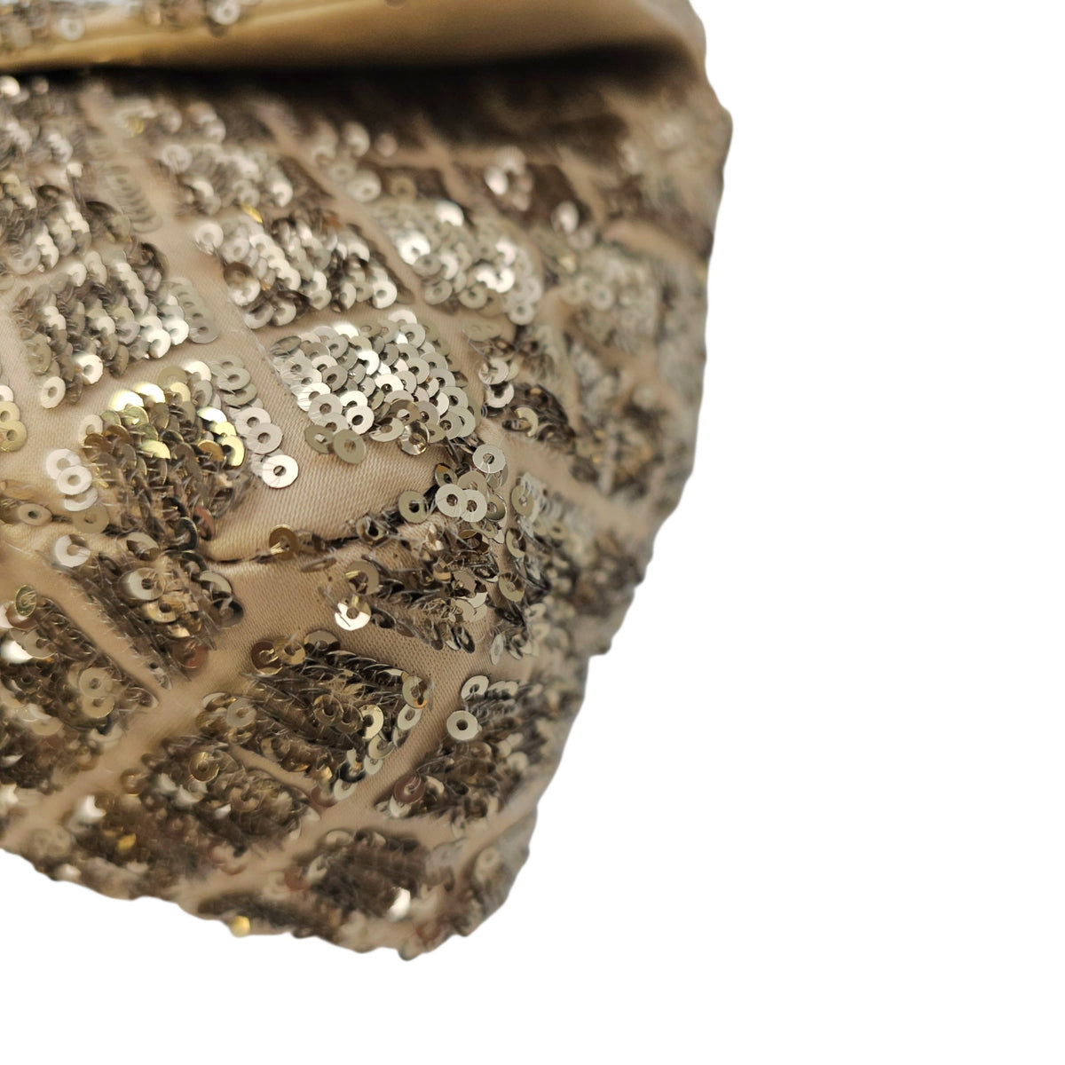 Classic 24 Gold Shoulder Bag in Sequins Silver hardware