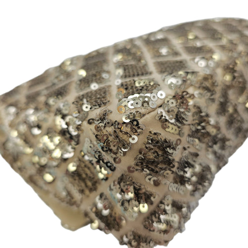 Classic 24 Gold Shoulder Bag in Sequins Silver hardware