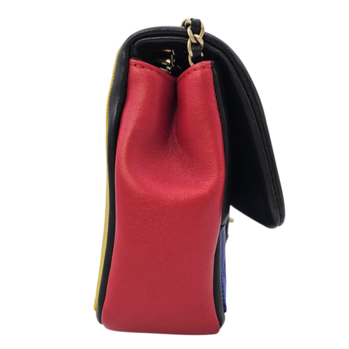 Seasonal CC 26 Multi-colour Shoulder Bag in Calfskin Gold hardware
