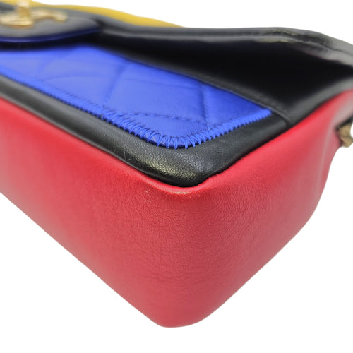 Seasonal CC 26 Multi-colour Shoulder Bag in Calfskin Gold hardware