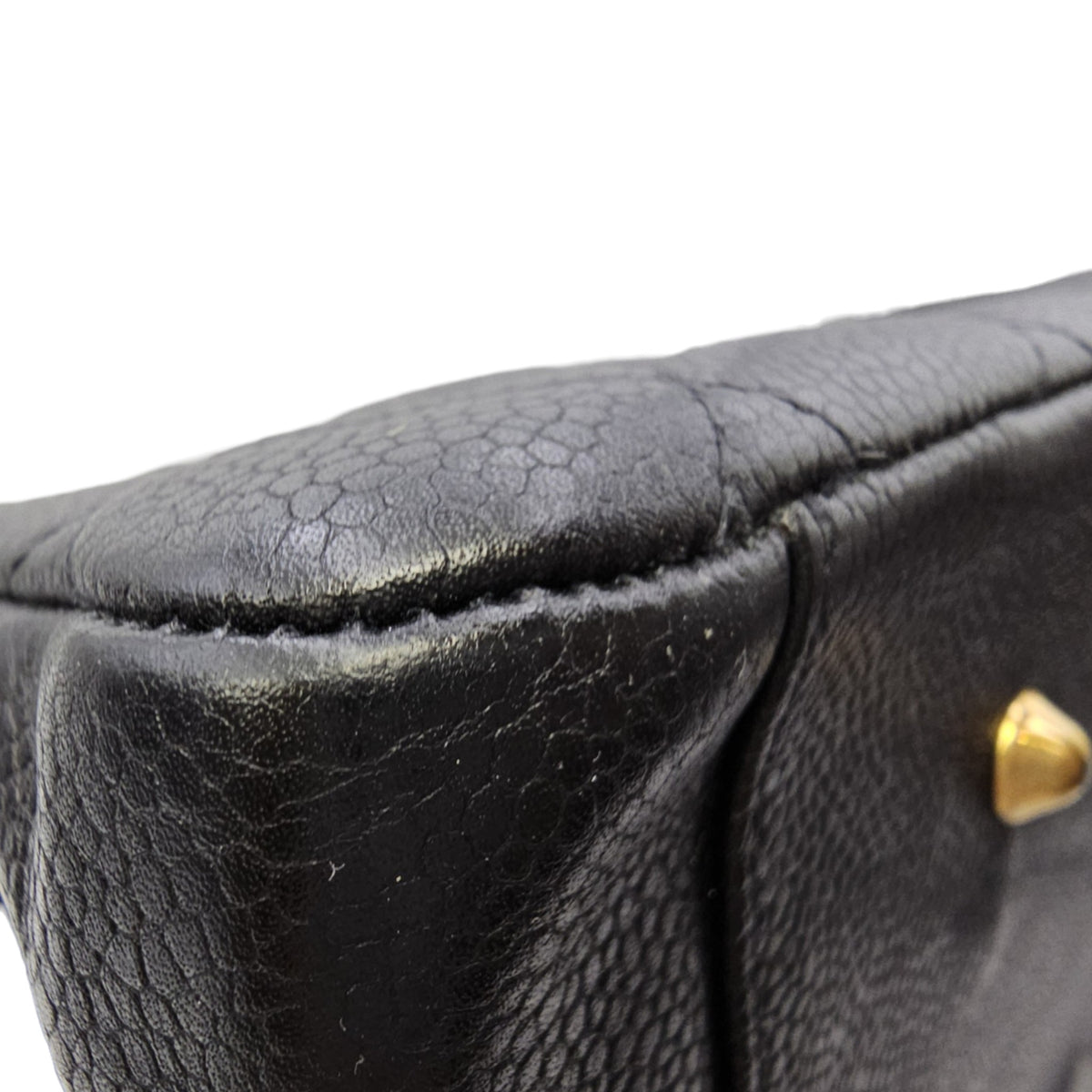 GST 39cm Black Tote Bag in Caviar Leather Gold hardware