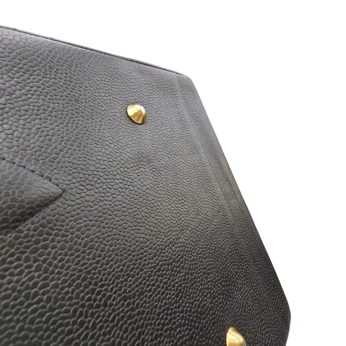 GST 39cm Black Tote Bag in Caviar Leather Gold hardware