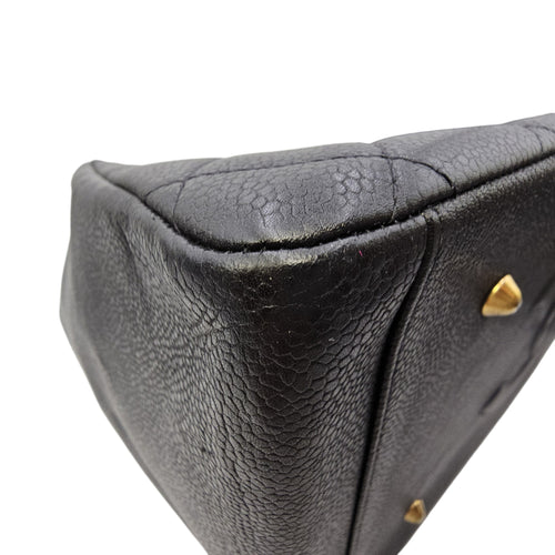 GST 39cm Black Tote Bag in Caviar Leather Gold hardware