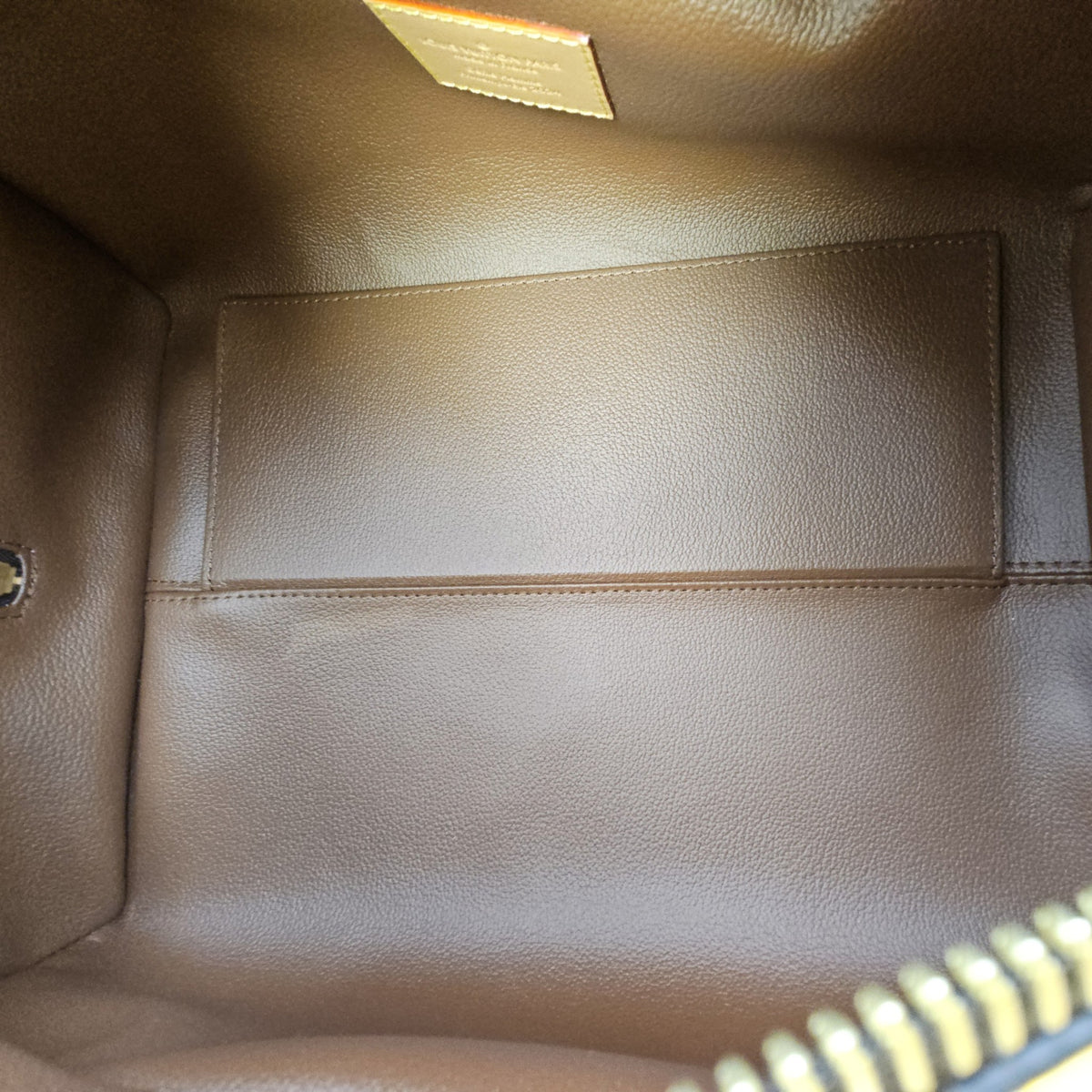 Damier Yellow Pop Shoe Bag  in Coated Canvas Gold hardware