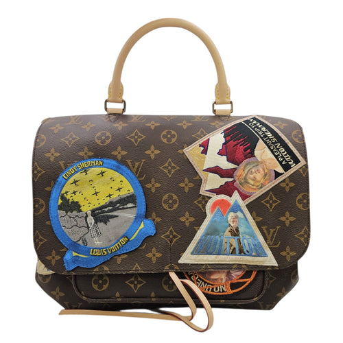 LV x Cindy Sherman Camera Bag Brown Messenger in Monogram Coated Canvas Gold hardware