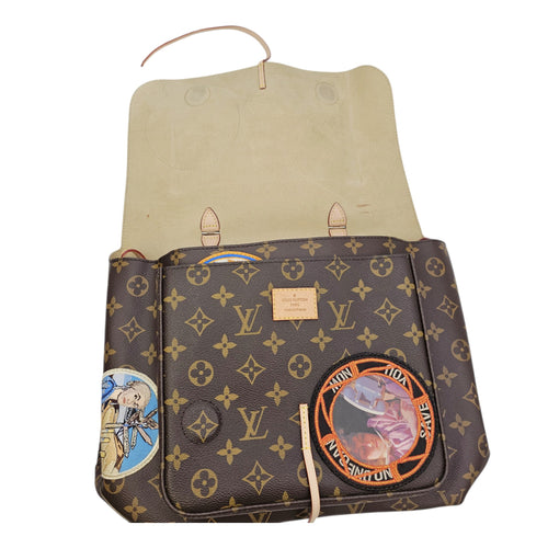 LV x Cindy Sherman Camera Bag Brown Messenger in Monogram Coated Canvas Gold hardware