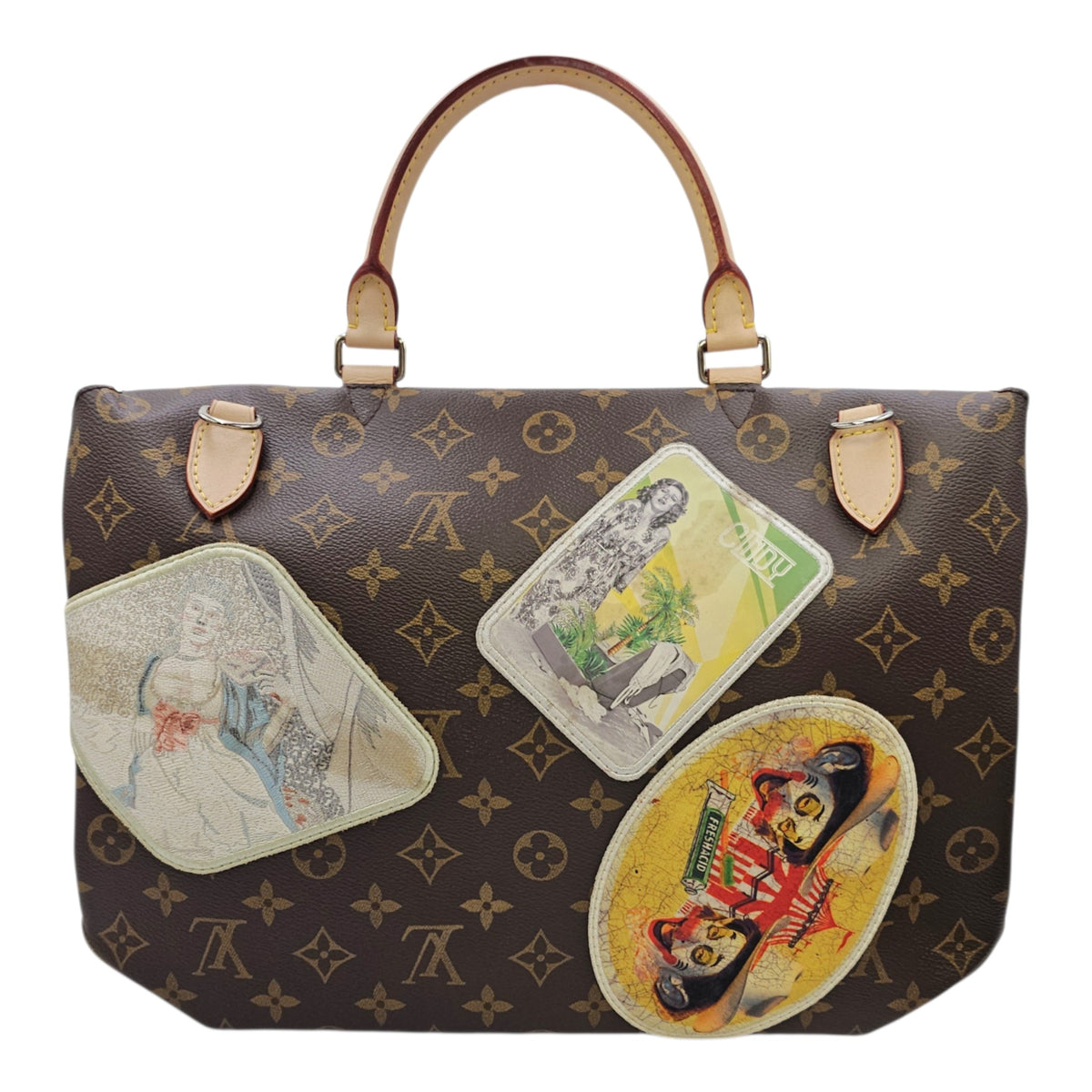 LV x Cindy Sherman Camera Bag Brown Messenger in Monogram Coated Canvas Gold hardware