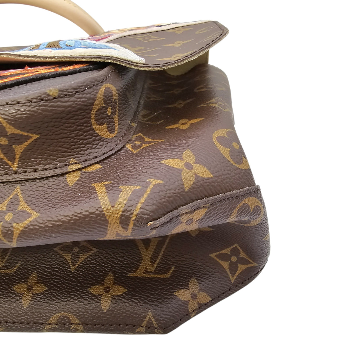 LV x Cindy Sherman Camera Bag Brown Messenger in Monogram Coated Canvas Gold hardware