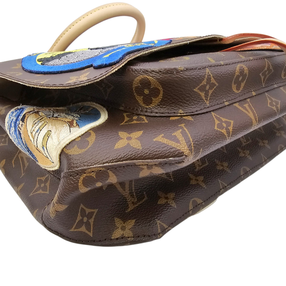 LV x Cindy Sherman Camera Bag Brown Messenger in Monogram Coated Canvas Gold hardware